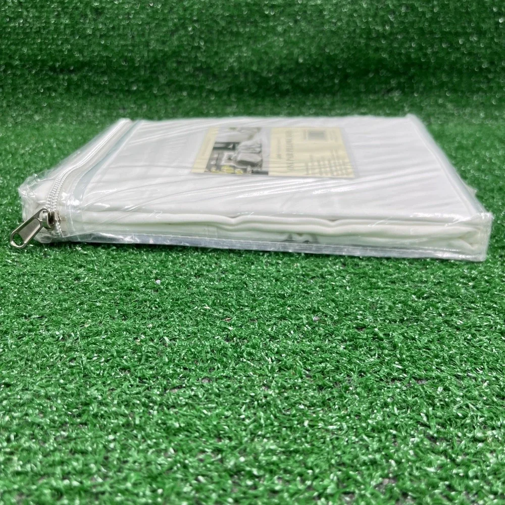 Brooke Collection White Standard 100% Cotton 400 Thread Ct Pillowcases‎ NWT